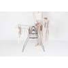 image:imageBrabantia HangOn Clothes Drying Rack with Garment Rail  67ft 20m  Matt Black  Large Indoor Clothes Airer Laundry Stand with 2 FoldOut Wings amp Hanger Hooks Folds Flat  Fits 2 Full LoadsMetallic Gray
