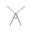 image:imageBrabantia HangOn Clothes Drying Rack with Garment Rail  67ft 20m  Matt Black  Large Indoor Clothes Airer Laundry Stand with 2 FoldOut Wings amp Hanger Hooks Folds Flat  Fits 2 Full LoadsMatt Black