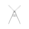 image:imageBrabantia HangOn Clothes Drying Rack with Garment Rail  67ft 20m  Matt Black  Large Indoor Clothes Airer Laundry Stand with 2 FoldOut Wings amp Hanger Hooks Folds Flat  Fits 2 Full LoadsMetallic Gray