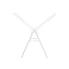 image:imageBrabantia HangOn Clothes Drying Rack with Garment Rail  67ft 20m  Matt Black  Large Indoor Clothes Airer Laundry Stand with 2 FoldOut Wings amp Hanger Hooks Folds Flat  Fits 2 Full LoadsFresh White