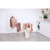 image:imageBrabantia HangOn Clothes Drying Rack with Garment Rail  67ft 20m  Matt Black  Large Indoor Clothes Airer Laundry Stand with 2 FoldOut Wings amp Hanger Hooks Folds Flat  Fits 2 Full LoadsFresh White
