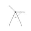 image:imageBrabantia HangOn Clothes Drying Rack with Garment Rail  67ft 20m  Matt Black  Large Indoor Clothes Airer Laundry Stand with 2 FoldOut Wings amp Hanger Hooks Folds Flat  Fits 2 Full LoadsMetallic Gray