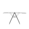 image:imageBrabantia HangOn Clothes Drying Rack with Garment Rail  67ft 20m  Matt Black  Large Indoor Clothes Airer Laundry Stand with 2 FoldOut Wings amp Hanger Hooks Folds Flat  Fits 2 Full LoadsMatt Black