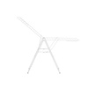 image:imageBrabantia HangOn Clothes Drying Rack with Garment Rail  67ft 20m  Matt Black  Large Indoor Clothes Airer Laundry Stand with 2 FoldOut Wings amp Hanger Hooks Folds Flat  Fits 2 Full LoadsFresh White