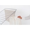image:imageBrabantia HangOn Clothes Drying Rack with Garment Rail  82ft 25m  White  Large Indoor Clothes Airer Laundry Stand with 2 FoldOut Wings amp Hanger Hooks Folds Flat  Fits 3 Full LoadsMetallic Gray