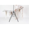 image:imageBrabantia HangOn Clothes Drying Rack with Garment Rail  82ft 25m  White  Large Indoor Clothes Airer Laundry Stand with 2 FoldOut Wings amp Hanger Hooks Folds Flat  Fits 3 Full LoadsMatt Black