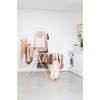 image:imageBrabantia HangOn Clothes Drying Rack with Garment Rail  82ft 25m  White  Large Indoor Clothes Airer Laundry Stand with 2 FoldOut Wings amp Hanger Hooks Folds Flat  Fits 3 Full LoadsFresh White