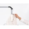 image:imageBrabantia HangOn Clothes Drying Rack with Garment Rail  82ft 25m  White  Large Indoor Clothes Airer Laundry Stand with 2 FoldOut Wings amp Hanger Hooks Folds Flat  Fits 3 Full LoadsMetallic Gray