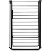 image:imageBrabantia HangOn Clothes Drying Rack with Garment Rail  82ft 25m  White  Large Indoor Clothes Airer Laundry Stand with 2 FoldOut Wings amp Hanger Hooks Folds Flat  Fits 3 Full LoadsMatt Black