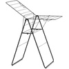 image:imageBrabantia HangOn Compact Clothes Drying Rack  49ft 15m  Matt Black  Small Indoor Clothes Airer Laundry Stand with 2 FoldOut Wings amp Hanger Hooks Folds Flat Ideal for Condos  Fits Full Load02 matte black 15M