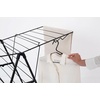 image:imageBrabantia HangOn Compact Clothes Drying Rack  49ft 15m  Matt Black  Small Indoor Clothes Airer Laundry Stand with 2 FoldOut Wings amp Hanger Hooks Folds Flat Ideal for Condos  Fits Full Load02 matte black 15M