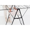 image:imageBrabantia HangOn Compact Clothes Drying Rack  49ft 15m  Matt Black  Small Indoor Clothes Airer Laundry Stand with 2 FoldOut Wings amp Hanger Hooks Folds Flat Ideal for Condos  Fits Full Load02 matte black 15M