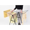 image:imageBrabantia HangOn Compact Clothes Drying Rack  49ft 15m  Matt Black  Small Indoor Clothes Airer Laundry Stand with 2 FoldOut Wings amp Hanger Hooks Folds Flat Ideal for Condos  Fits Full Load02 matte black 15M