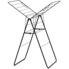 image:imageBrabantia HangOn Compact Clothes Drying Rack  49ft 15m  Matt Black  Small Indoor Clothes Airer Laundry Stand with 2 FoldOut Wings amp Hanger Hooks Folds Flat Ideal for Condos  Fits Full Load02 matte black 15M
