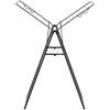 image:imageBrabantia HangOn Compact Clothes Drying Rack  49ft 15m  Matt Black  Small Indoor Clothes Airer Laundry Stand with 2 FoldOut Wings amp Hanger Hooks Folds Flat Ideal for Condos  Fits Full Load02 matte black 15M