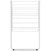 image:imageBrabantia HangOn Compact Clothes Drying Rack  49ft 15m  Metallic Gray  Small Indoor Clothes Airer Laundry Stand with 2 Foldout Wings amp Hanger Hooks Folds Flat Ideal for Condos  Fits Full LoadFresh White