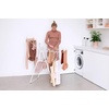 image:imageBrabantia HangOn Compact Clothes Drying Rack  49ft 15m  Metallic Gray  Small Indoor Clothes Airer Laundry Stand with 2 Foldout Wings amp Hanger Hooks Folds Flat Ideal for Condos  Fits Full LoadFresh White