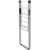 image:imageBrabantia HangOn Compact Clothes Drying Rack  49ft 15m  Metallic Gray  Small Indoor Clothes Airer Laundry Stand with 2 Foldout Wings amp Hanger Hooks Folds Flat Ideal for Condos  Fits Full LoadMetallic Gray