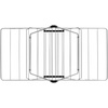 image:imageBrabantia HangOn Compact Clothes Drying Rack  49ft 15m  Metallic Gray  Small Indoor Clothes Airer Laundry Stand with 2 Foldout Wings amp Hanger Hooks Folds Flat Ideal for Condos  Fits Full LoadMetallic Gray