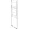image:imageBrabantia HangOn Compact Clothes Drying Rack  49ft 15m  Metallic Gray  Small Indoor Clothes Airer Laundry Stand with 2 Foldout Wings amp Hanger Hooks Folds Flat Ideal for Condos  Fits Full LoadFresh White