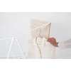 image:imageBrabantia HangOn Compact Clothes Drying Rack  49ft 15m  Metallic Gray  Small Indoor Clothes Airer Laundry Stand with 2 Foldout Wings amp Hanger Hooks Folds Flat Ideal for Condos  Fits Full LoadFresh White