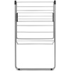 image:imageBrabantia HangOn Compact Clothes Drying Rack  49ft 15m  Metallic Gray  Small Indoor Clothes Airer Laundry Stand with 2 Foldout Wings amp Hanger Hooks Folds Flat Ideal for Condos  Fits Full LoadMetallic Gray