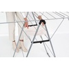 image:imageBrabantia HangOn Compact Clothes Drying Rack  49ft 15m  Metallic Gray  Small Indoor Clothes Airer Laundry Stand with 2 Foldout Wings amp Hanger Hooks Folds Flat Ideal for Condos  Fits Full LoadMetallic Gray
