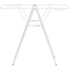 image:imageBrabantia HangOn Compact Clothes Drying Rack  49ft 15m  Metallic Gray  Small Indoor Clothes Airer Laundry Stand with 2 Foldout Wings amp Hanger Hooks Folds Flat Ideal for Condos  Fits Full LoadFresh White