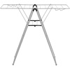 image:imageBrabantia HangOn Compact Clothes Drying Rack  49ft 15m  Metallic Gray  Small Indoor Clothes Airer Laundry Stand with 2 Foldout Wings amp Hanger Hooks Folds Flat Ideal for Condos  Fits Full LoadMetallic Gray