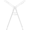 image:imageBrabantia HangOn Compact Clothes Drying Rack  49ft 15m  Metallic Gray  Small Indoor Clothes Airer Laundry Stand with 2 Foldout Wings amp Hanger Hooks Folds Flat Ideal for Condos  Fits Full LoadFresh White
