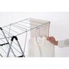 image:imageBrabantia HangOn Compact Clothes Drying Rack  49ft 15m  Metallic Gray  Small Indoor Clothes Airer Laundry Stand with 2 Foldout Wings amp Hanger Hooks Folds Flat Ideal for Condos  Fits Full LoadMetallic Gray