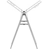 image:imageBrabantia HangOn Compact Clothes Drying Rack  49ft 15m  Metallic Gray  Small Indoor Clothes Airer Laundry Stand with 2 Foldout Wings amp Hanger Hooks Folds Flat Ideal for Condos  Fits Full LoadMetallic Gray