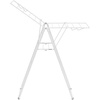 image:imageBrabantia HangOn Compact Clothes Drying Rack  49ft 15m  Metallic Gray  Small Indoor Clothes Airer Laundry Stand with 2 Foldout Wings amp Hanger Hooks Folds Flat Ideal for Condos  Fits Full LoadFresh White
