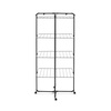 image:imageBrabantia HangOn Tower Clothes Drying Rack with Wheels  98ft 30m  White  Tall 3Tier Indoor Clothes Airer with Adjustable Shelves for Towels Folds Flat to Save Space  Fits 3 Full LoadsMatt Black
