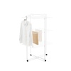 image:imageBrabantia HangOn Tower Clothes Drying Rack with Wheels  98ft 30m  White  Tall 3Tier Indoor Clothes Airer with Adjustable Shelves for Towels Folds Flat to Save Space  Fits 3 Full LoadsWhite