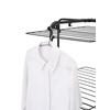 image:imageBrabantia HangOn Tower Clothes Drying Rack with Wheels  98ft 30m  White  Tall 3Tier Indoor Clothes Airer with Adjustable Shelves for Towels Folds Flat to Save Space  Fits 3 Full LoadsMatt Black