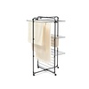 image:imageBrabantia HangOn Tower Clothes Drying Rack with Wheels  98ft 30m  White  Tall 3Tier Indoor Clothes Airer with Adjustable Shelves for Towels Folds Flat to Save Space  Fits 3 Full LoadsMatt Black