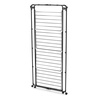image:imageBrabantia HangOn Tower Clothes Drying Rack with Wheels  98ft 30m  White  Tall 3Tier Indoor Clothes Airer with Adjustable Shelves for Towels Folds Flat to Save Space  Fits 3 Full LoadsMatt Black