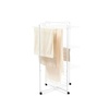 image:imageBrabantia HangOn Tower Clothes Drying Rack with Wheels  98ft 30m  White  Tall 3Tier Indoor Clothes Airer with Adjustable Shelves for Towels Folds Flat to Save Space  Fits 3 Full LoadsWhite