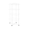 image:imageBrabantia HangOn Tower Clothes Drying Rack with Wheels  98ft 30m  White  Tall 3Tier Indoor Clothes Airer with Adjustable Shelves for Towels Folds Flat to Save Space  Fits 3 Full LoadsWhite