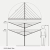 image:imageBrabantia LiftOMatic 50m  Ground Spike  Acc Metallic GreyAnthracite