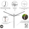 image:imageBrabantia LiftOMatic 50m  Ground Spike  Acc Metallic GreyAnthracite