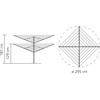 image:imageBrabantia LiftOMatic 50m  Ground Spike  Acc Metallic GreyGray