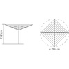 image:imageBrabantia LiftOMatic 50m  Ground Spike  Acc Metallic GreyLeaf Green