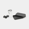 image:imageBrabantia Make amp Take Break Set Set of 2 Matching Water Bottle with Fruit Sieve Infuser amp Flat Lunch Box BPAFree Travel To Go Meal Containers Dishwasher SafeDark Gray