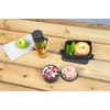 image:imageBrabantia Make amp Take Break Set Set of 2 Matching Water Bottle with Fruit Sieve Infuser amp Flat Lunch Box BPAFree Travel To Go Meal Containers Dishwasher SafeDark Gray