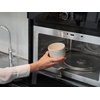 image:imageBrabantia Make amp Take Breakfast Bowl with Removable Clear Compartment for Toppings Light Gray 100 Leakproof Microwave amp Freezer Safe Oats Fruit Cereal Container 17 fl ozSoft Beige