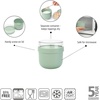 image:imageBrabantia Make amp Take Breakfast Bowl with Removable Clear Compartment for Toppings Light Gray 100 Leakproof Microwave amp Freezer Safe Oats Fruit Cereal Container 17 fl ozJade Green