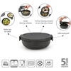 image:imageBrabantia Make amp Take Lunch Bowl Jade Green 100 Leakproof Convenient Flat Design Microwave amp Freezer Safe Pasta Noodles Meal Prep Container 34ozDark Gray