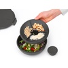 image:imageBrabantia Make amp Take Lunch Bowl Jade Green 100 Leakproof Convenient Flat Design Microwave amp Freezer Safe Pasta Noodles Meal Prep Container 34ozDark Gray